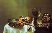 Willem Claesz Heda Breakfast Still Life with Blackberry Pie France oil painting artist